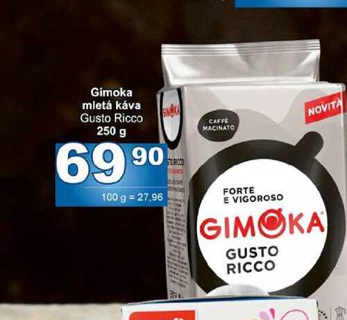 Gimoka mletá káva Gusto Ricco 250 g 