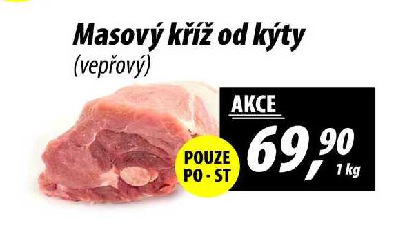 Masový kříž od kýty (vepřový), 1 kg 