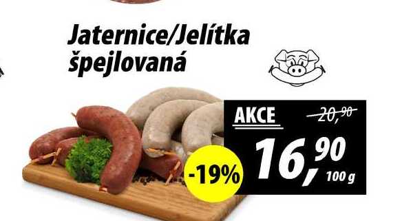 Jaternice/Jelitka špejlovaná, 100 g
