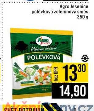Agro Jesenice polévková zeleninová směs 350 g 