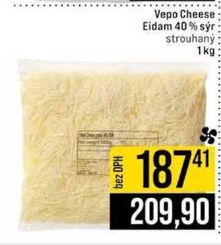 Vepo Cheese Eidam 40% sýr strouhaný 1 kg
