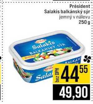 Président Salakis balkánský sýr jemný v nálevu 250 g