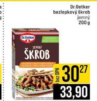 Dr. Oetker bezlepkový škrob jemný 200 g 