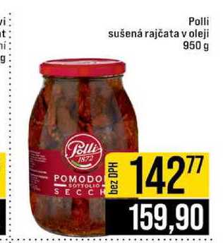 Polli sušená rajčata v oleji 950 g 
