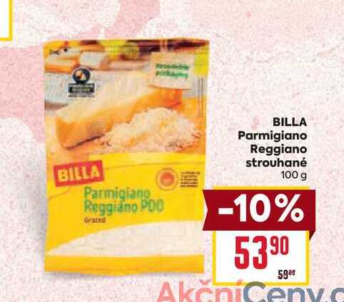 BILLA Parmigiano Reggiano strouhané 100 g