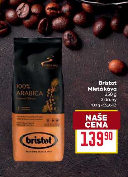Bristot Mletá káva 250 g