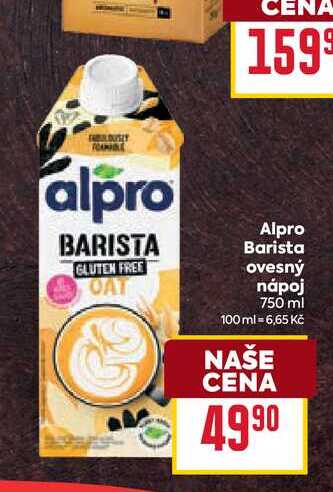 Alpro Barista ovesný nápoj 750 ml 