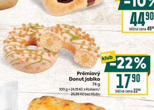 Prémiový Donut jablko 74 g 