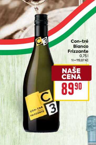Con-tré Bianco Frizzante 0,75l