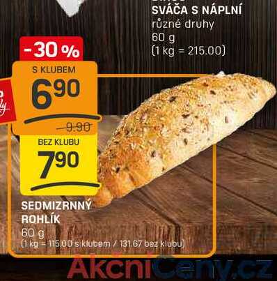 SEDMIZRNNÝ ROHLÍK 60 g