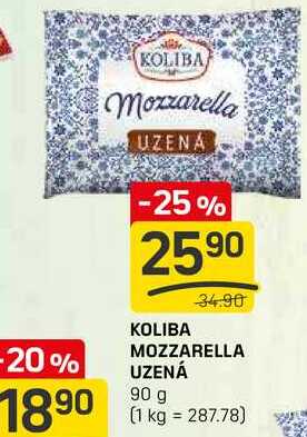 KOLIBA MOZZARELLA UZENÁ 90 g