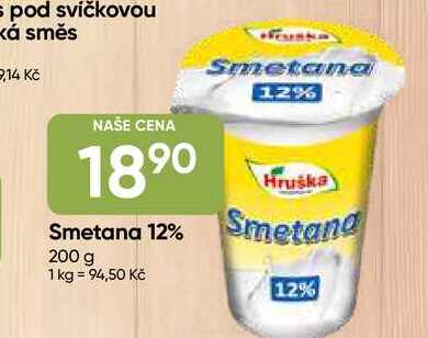 Hruška Smetana 12% 200 g 