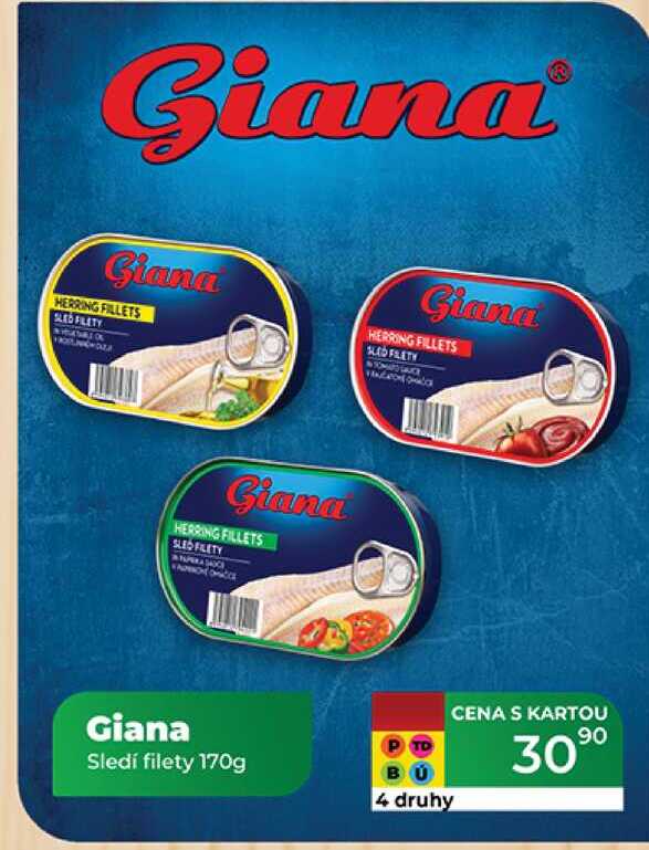 Giana Sledí filety 170g 