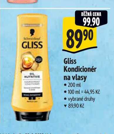   Gliss Kondicionér na vlasy  200 ml  