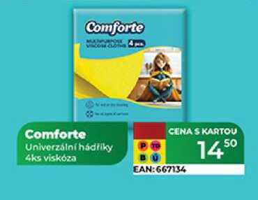 Comforte Univerzální hadříky 4ks viskóza  