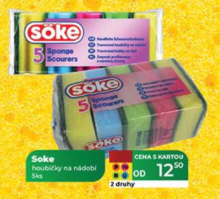 Soke houbičky na nádobí 5ks 