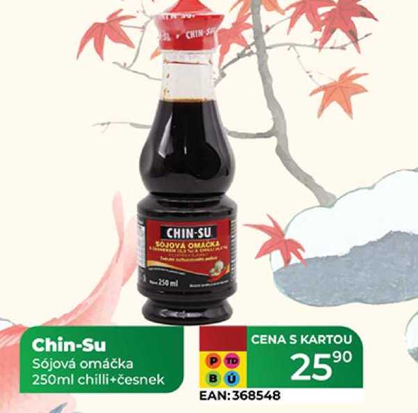Chin-Su Sójová omáčka 250ml chilli+česnek  