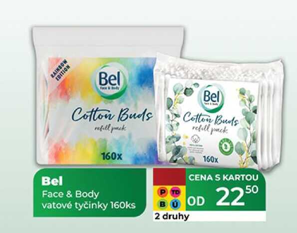 Face & Body vatové tyčinky 160ks  
