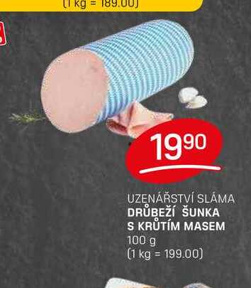 DRŮBEŽÍ ŠUNKA S KRŮTÍM MASEM 100 g