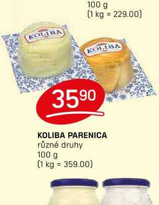 KOLIBA PARENICA různé druhy 100 g
