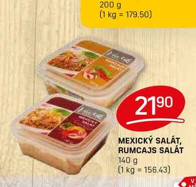 MEXICKÝ SALÁT, RUMCAJS SALÁT 140 g