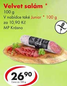 Velvet salám, 100 g