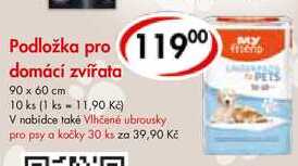  Podložka pro domácí zvířata, 10 ks