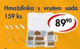 Hmoždinka s vrutem sada 159 ks