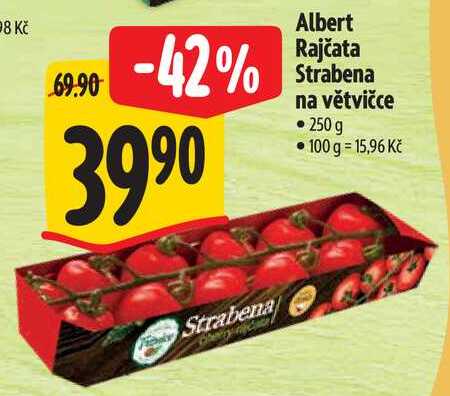 Albert Rajčata Strabena na větvičce, 250 g 