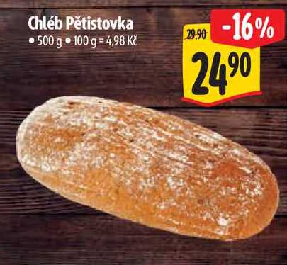 Chléb Pětistovka, 500 g