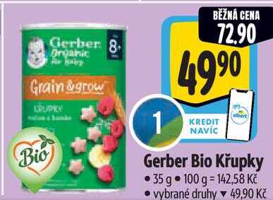 Gerber Bio Křupky, 35 g 