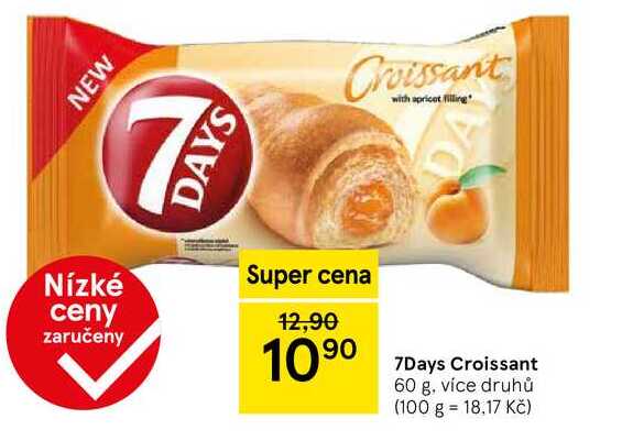 7Days Croissant, 60 g, více druhů 