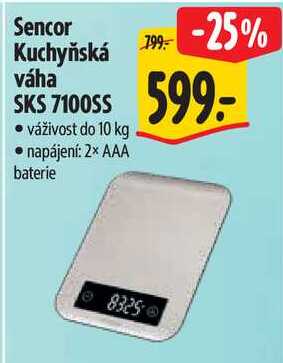 Sencor Kuchyňská váha SKS 7100SS 