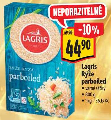 Lagris Rýže parboiled, 800 g