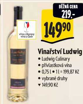 Vinařství Ludwig, 0,75 l