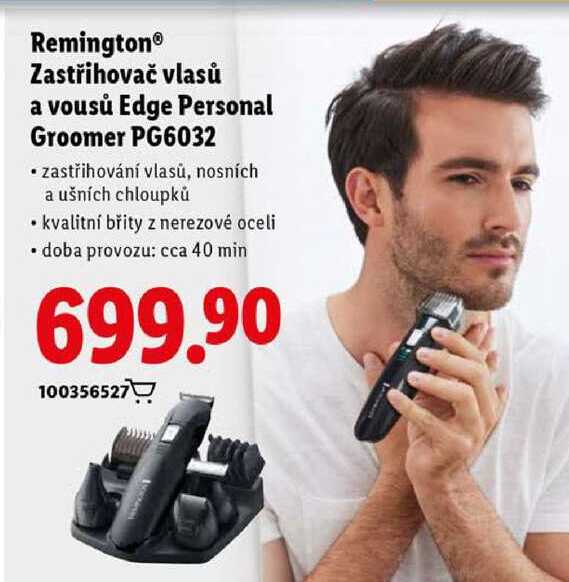 Remington Zastřihovač vlasů a vousů Edge Personal Groomer PG6032