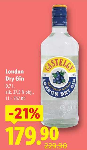 London Dry Gin, 0,7 l
