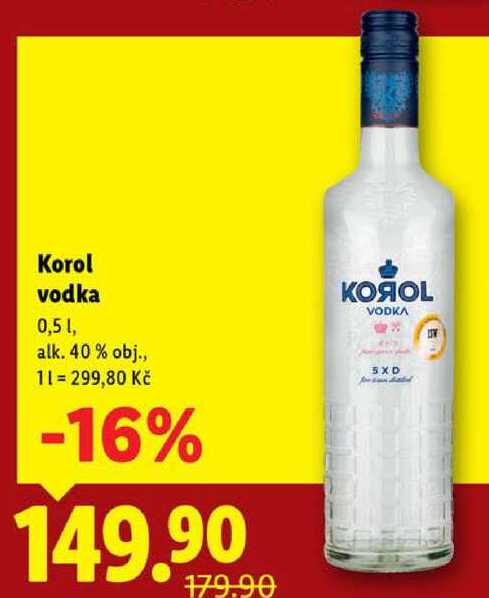 Korol vodka, 0,5 l