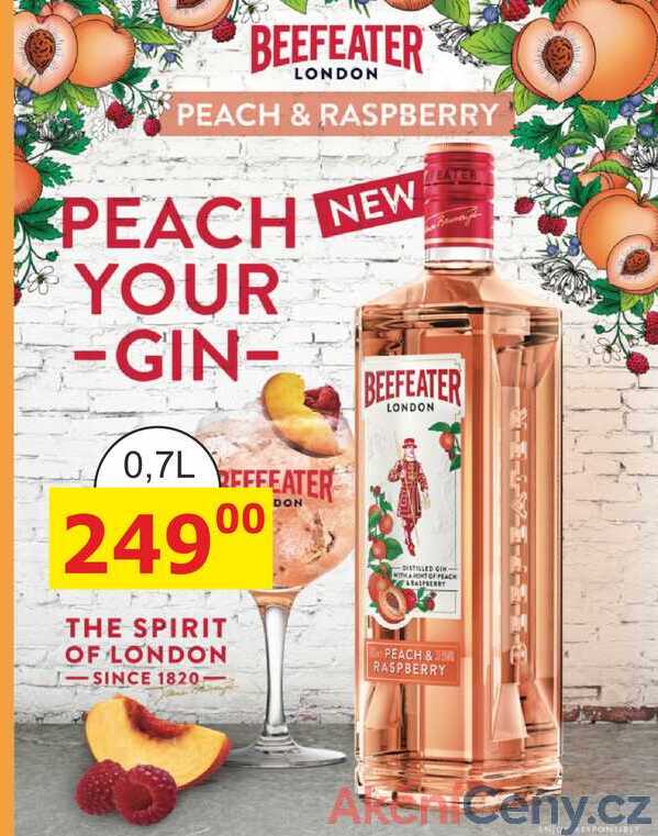BEEFEATER PEACH & RASPBERRY gin 0,7l