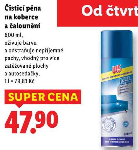 Čisticí pěna na koberce a čalounění, 600 ml
