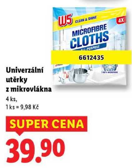 Univerzální utěrky z mikrovlákna, 4 ks