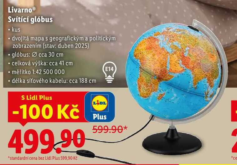 Livarno Svítící glóbus 