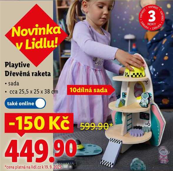 Playtive Dřevěná raketa