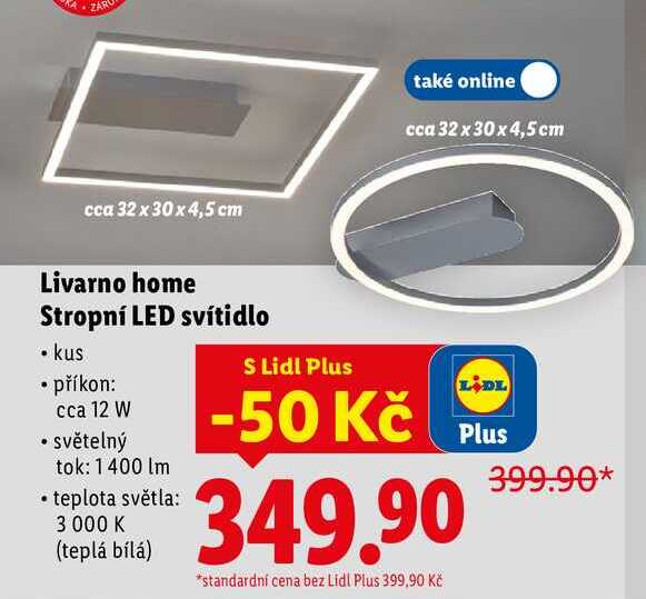 Livarno home Stropní LED svítidlo 