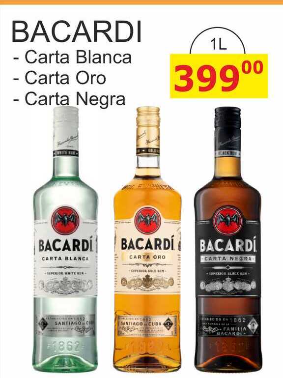 Bacardi Carta Blanca 1l