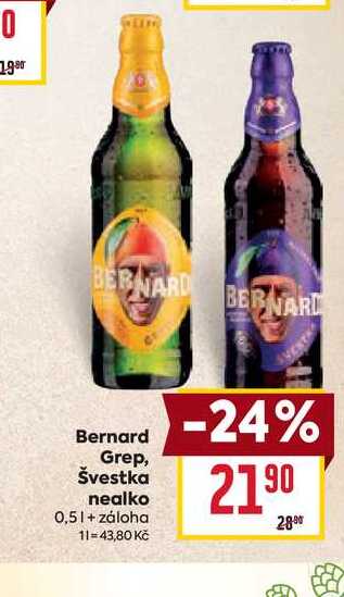 Bernard Grep, Švestka nealko 0,5l