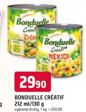 BONDUELLE CRÉATIF 212 ml/130 g