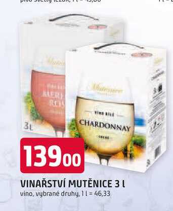 VINAŘSTVÍ MUTĚNICE 3l víno