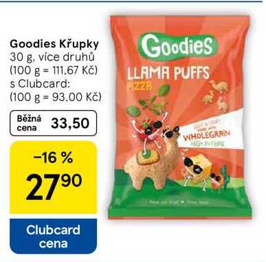 Goodies Křupky, 30 g, více druhů 