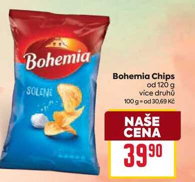 Bohemia Chips od 120 g  